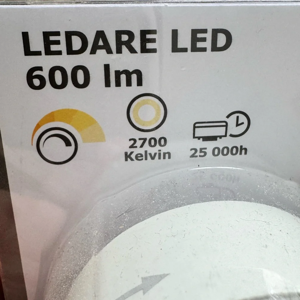 IKEA LEDARE LED Light Bulb - White set of 3